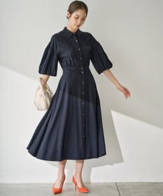 組曲 【WEB限定カラーあり】ボリュームスリーブシャツワンピース