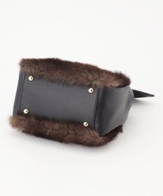 23区 フェイクファー2WAY ショルダー バッグ