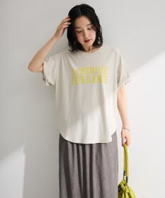Green Parks 裾ラウンド機能ロゴTシャツ