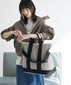 TOPKAPI 【Breath TOPKAPI】スコッチグレイン ネオレザー 縦型 A4 トート バッグ ショルダー付き L