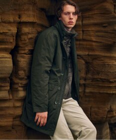 JOSEPH ABBOUD 【3WAY/撥水/INフード/ダウンライナー付】3ハイカウントツイル×パウダータフタ ダウン コート