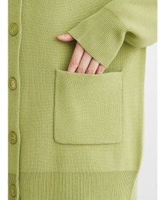 Green Parks ミドル丈モックネックカーディガン