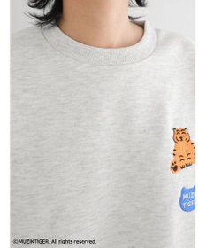 Green Parks ムジークタイガー／裏起毛刺しゅうプルオーバー