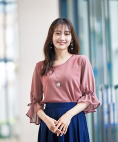 Tiaclasse 【洗える】キャンディースリーブニットトップス