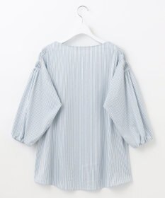 自由区 【XSサイズ～/洗える】ストレッチシャーティング ブラウス