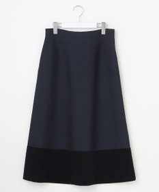 自由区 S モールブロッキングニット スカート