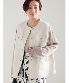 Te chichi ノーカラーワークベスト