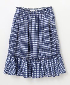 組曲 KIDS 【150-160㎝】ギンガムチェックプリーツ スカート