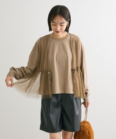 Green Parks ＳＥＴ２点　チュールベスト＋ロンＴＥＥ