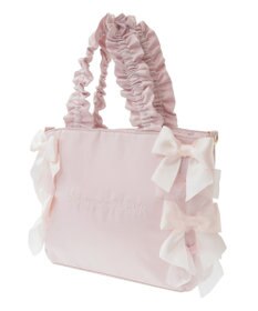 Maison de FLEUR リボンギャザーハンドル2Wayトートバッグ