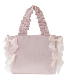 Maison de FLEUR リボンギャザーハンドル2Wayトートバッグ