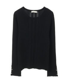 earth music&ecology パール＆ビジュースリーブプルオーバー