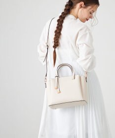 LA BAGAGERIE 【MONICA】ボウタイリボンハンドバッグ