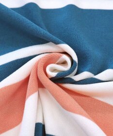 Tiaclasse 【洗える】マルチボーダーフレンチニットチュニック