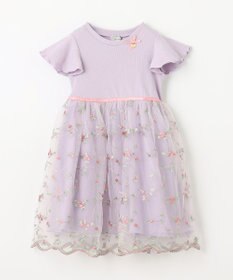 ANY KIDS 刺繍チュールガーリー ワンピース