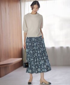 組曲 L 【加藤ローサさん着用・新色追加・前後着用可】スムースストレッチロールネック ニット