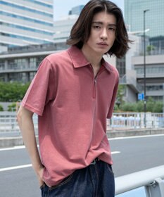 WEGO 【ユニセックス着用ITEM】ブリーチカノコハーフZIPポロ（SS）