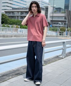 WEGO 【ユニセックス着用ITEM】ブリーチカノコハーフZIPポロ（SS）