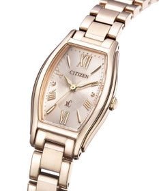 CITIZEN 【電池交換不要】サクラカラーのトノー型ウオッチ