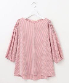 自由区 【XSサイズ～/洗える】ストレッチシャーティング ブラウス