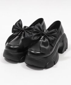 WEGO 2wayリボン厚底ローファー