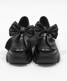 WEGO 2wayリボン厚底ローファー