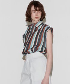 NAVE 【Nave 　洗える】ワイドストライプ ブラウス