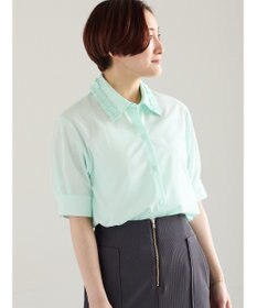Te chichi ミニフリルトリムカラーブラウス
