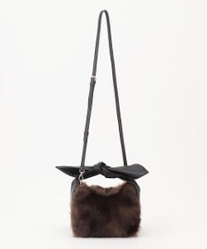 23区 フェイクファー2WAY ショルダー バッグ