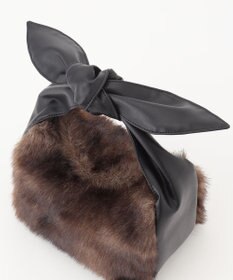 23区 フェイクファー2WAY ショルダー バッグ