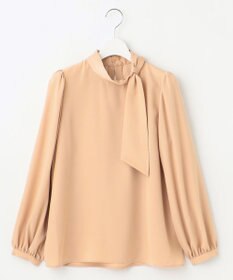 Feroux 【洗える】クラシカル リボンタイブラウス