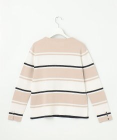 J.PRESS LADIES Cotton Acetate ブロッキング ボーダー ニット