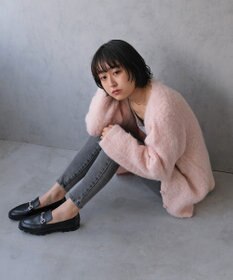 INTER-CHAUSSURES 【FABIO RUSCONI】スクエアトウビットローファー