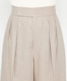 uncrave ヘリンボーン リネン ワイドパンツ（uncrave WHITE）