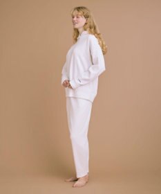 une nana cool 【綿混】あくびのお嬢さんのブークレー裏毛フーディー