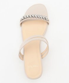 ANY SIS 【23.5~24.0cm】ジュエル調2WAYフラット サンダル