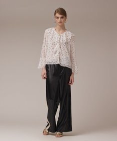 GRACE CONTINENTAL ラッフルドットトップ