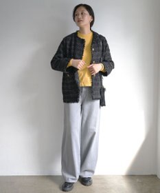 caqu スッキリ足長効果 ハイライズバギーシルエットデニム