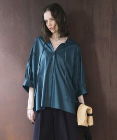 YECCA VECCA 【ORGABITS】5分袖スキッパーシャツ