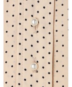 CRAFT STANDARD BOUTIQUE ピコフリルドットブラウス