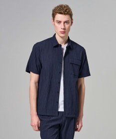 JOSEPH HOMME 【新素材】エアリッジストレッチ ポケット付レギュラーカラー半袖シャツ