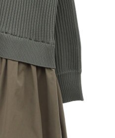 Green Parks ａ．ニットドッキングワンピース