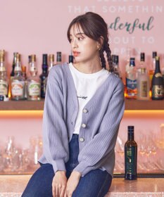 Tiaclasse 【洗える】シェルボタンカーディガン