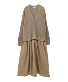 Green Parks ａ．ニットドッキングワンピース