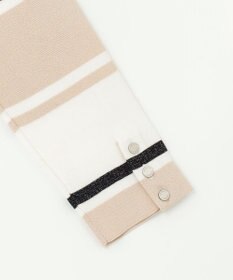 J.PRESS LADIES Cotton Acetate ブロッキング ボーダー ニット