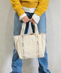 style code 【Ungrid/アングリッド】キャンバス ロゴテープミニトートバッグ