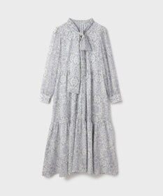 GRACE CONTINENTAL ダマスク柄風プリントワンピース