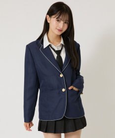 WEGO 【SCHOOLITEM】スクールパイピングブレザー