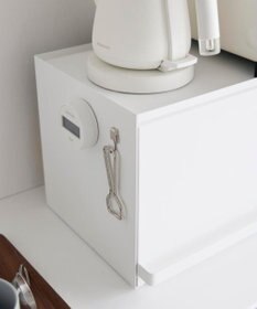 tower 前が開くキッチンカウンター上収納ラック タワー D24 ホワイト