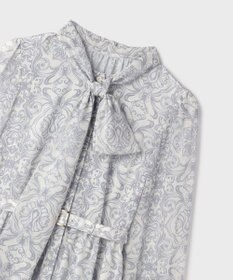 GRACE CONTINENTAL ダマスク柄風プリントワンピース